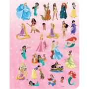 100 samolepiek s omaľovánkami Disney Princezné