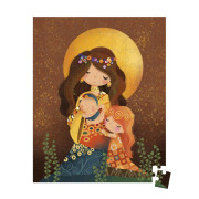 Umelecké puzzle pre deti v kufríku Klimt 100 ks Janod