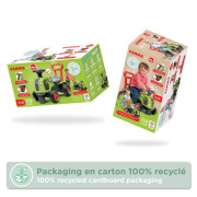 Odstrkovadlo - traktor Claas s volantom zelený