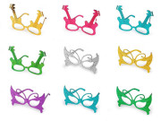 Karnevalové okuliare metalické