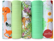 Látkové plienky pre deti sada box Boy 3 70x80 cm 5 ks