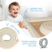 Ochranná páska penová na ochranu hrán a rohov nábytku 2 m Sipo