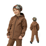 Detská softshellová bunda duo Brown - hnedá Esito
