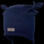 Chlapčenská zaväzovacia čiapka Modrá s uškami RDX