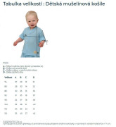 Detská mušelínová košeľa Luca Dove Grey Esito