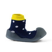 Ponožkové topánočky Chameleon Polka Navy