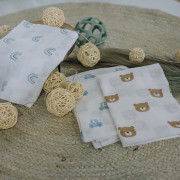 Bubaba Mušelínové látkové plienky 3 ks Teddy FreeON