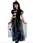 Šaty na karneval - princezná šašo, 120-130 cm