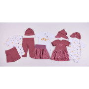 Sukňa kolová tm. staroružová lastovičky Little Angel