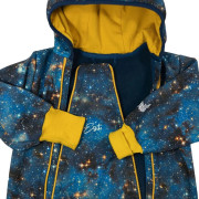 Rastúca softshellová kombinéza s fleecom Galaxia modrá Esito
