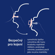 Cumlík svietiaci silikónový dynamický Prime 6-18 m 2 ks Ivory/Blush Lovi