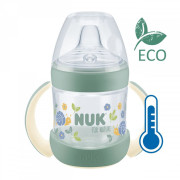 For Nature fľaša s kontrolou teploty 150 ml s úchytmi Nuk