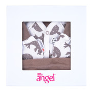 Novorodenecká sada BIO šmyk Outlast® Hnedý tuleň/oriešková Little Angel