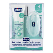 Set zubný upokojujúci gél a kefka na prst s puzdrom Chicco 4m+