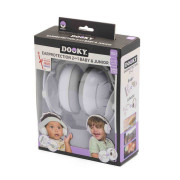 Chrániče sluchu 2v1 Baby & Junior 0-12r White Dooky