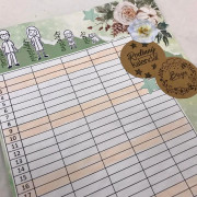 Diárové pečiatky Stampo Bullet Journal 67 ks - Rodinný kalendár Aladine