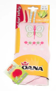 Pančucháčky s aloe vera ružový motýlik Loana veľ. 50/56