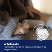 Cumlík svietiaci silikónový dynamický 2 ks Teddy Love 18 m+ Lovi