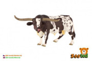 Býk dlhorohý texaský dobytok zooted plast 15 cm