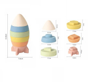 Stohovacia raketa tvary Ziro