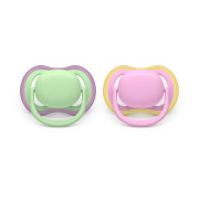 Cumlík Ultra air ružová/zelená 6-18 m dievča 2 ks Philips Avent