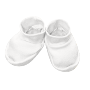 Dojčenské bavlnené capáčky biele Baby Service Veľ. 1