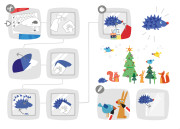 Kreatívna sada Okenný obrázok Vianočný motív Haba