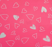 Baliaci papier ružový a biele srdce 2 x 0,70 m