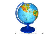 Globus zemepisný 16 cm