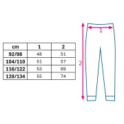 Dětské legíny z teplákoviny New Baby Kindergarten melange