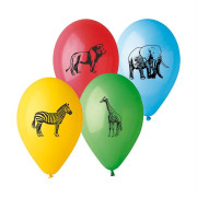Balónik s potlačou zvieratka safari 10 ks