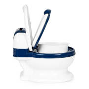 Detský nočník v tvare toalety s vyberateľnou nádobou a so štetkou