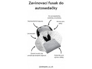 Fusak/zavinovačka/deka do autosedačky Vintage Animals Sky Blue Sleepee