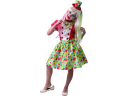 Kostým na karneval klaun dievča 110 - 120 cm