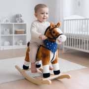 Hojdací koník s melódiou a šatkou Baby Mix Zeus