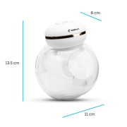 Odsávačka materského mlieka Hyggelig biela Kidnort