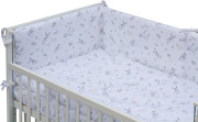 Detská postieľka biela s kompletnou výbavou 120 x 60 cm Luka Scarlett