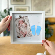Fotorámik pre bábätko so sadou na 3D odliatky – pre chlapčeka Albi