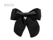 Mašľa do vlasov/francúzska spona biela