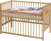 Detská postieľka s kompletnou výbavou 120 x 60 cm Scarlett Tery