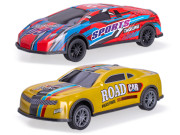 Autá závodné 12,5 cm kov na spätný chod so svetlom a zvukom