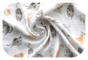 Bambusová plienka 120x120 cm Animals
