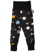 Protišmykové nohavice pre deti na lezenie vesmír čierny