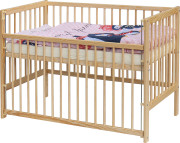 Detská postieľka s kompletnou výbavou 120 x 60 cm Scarlett Pimpi