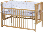 Detská postieľka s kompletnou výbavou 120 x 60 cm Labra Scarlett