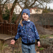 Mikina na zips Night forest modrá Esito