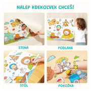 Samolepiaca omaľovánka v úlohe Dinosaury 3 m Jarmelo