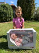 Ada záťažová realistická bábika bábätko s mäkkým látkovým telom - 42 cm Guca