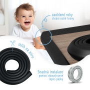 Ochranná páska penová na ochranu hrán a rohov nábytku 2 m Sipo