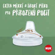 For Nature fľaša s kontrolou teploty 150 ml s úchytmi Nuk